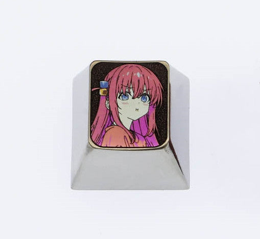 BOCCHI THE ROCK!， Colored titanium alloy carved keycaps, personalized keycaps, mechanical keyboard decorative keycaps