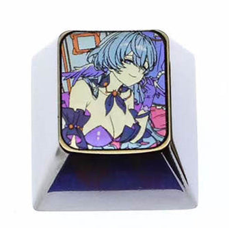 Honkai: Star Rail, Castoriuce, Robin, 1U titanium alloy personalized keycaps, metal decorative keycaps for anime and games
