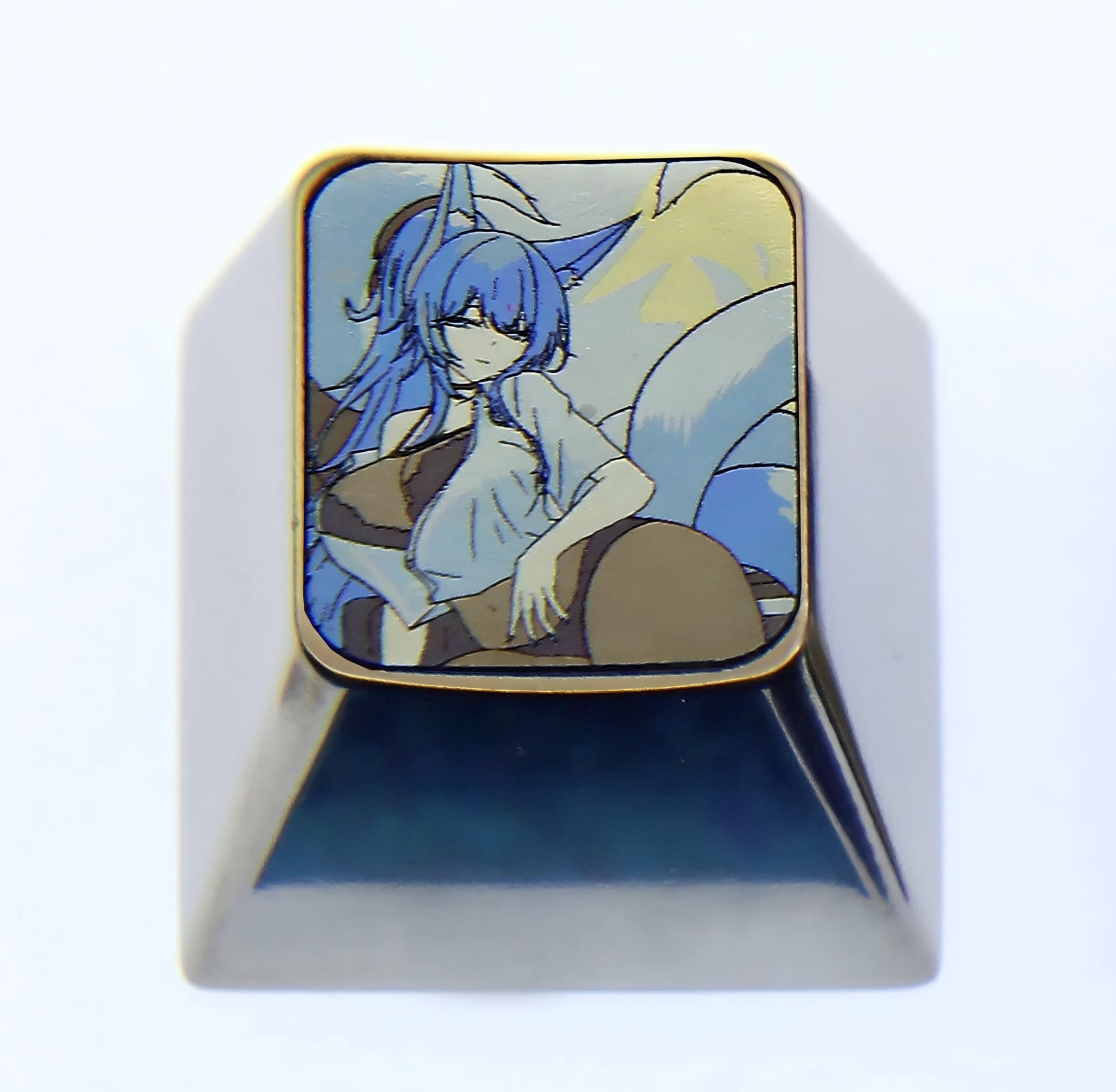 Azur Lane, 1U titanium alloy personalized keycaps, metal material anime game peripheral keycaps