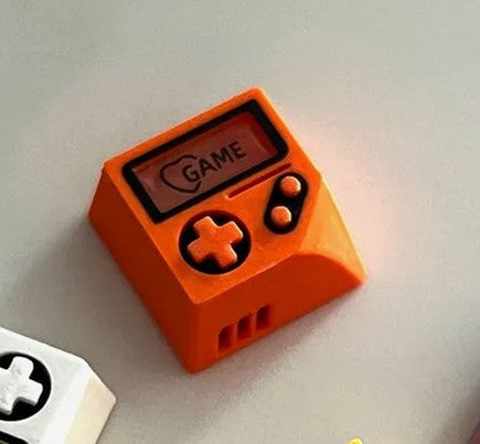 Game boy, 3D printed resin material personalized keycap, game themed translucent decorative keycap
