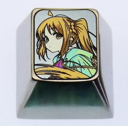 BOCCHI THE ROCK! 3 character 1U titanium alloy personalized keycaps, metal keycaps around anime and music characters