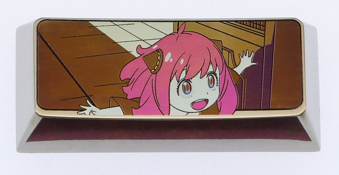 SPY × FAMILY, Anya Forger, 2.25U titanium alloy carved keycaps, personalized keycaps, keyboard decorative keycaps