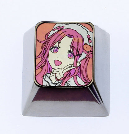 THE  iDOLM@STER SHINY COLORS, 1U titanium alloy carved personalized keycaps, mechanical keyboard metal decorative keycaps