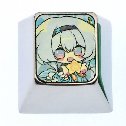 Honkai: Star Rail, Firefly, 1U cute titanium alloy personalized keycaps, metal carving art creative keycaps around anime and game characters