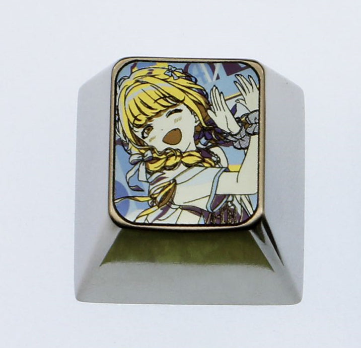 Kotone Fujita, 1U, 1.25U titanium alloy keycaps, metal personalized keycaps, keyboard decorative keycaps