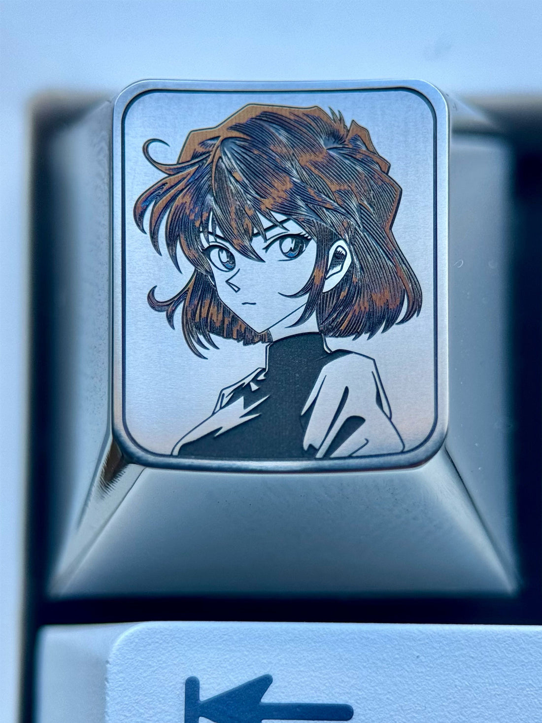 Detective Conan, Anita Hailey, 1U titanium alloy personalized keycaps, anime and game character peripheral art keycaps