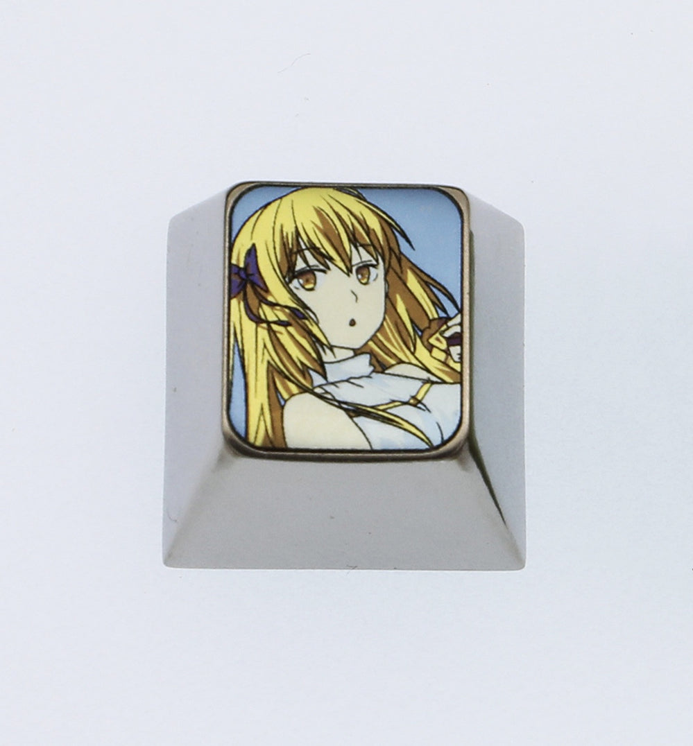 Aiz Wallenstein, titanium alloy color carved keycaps, personalized keycaps, decorative keycaps