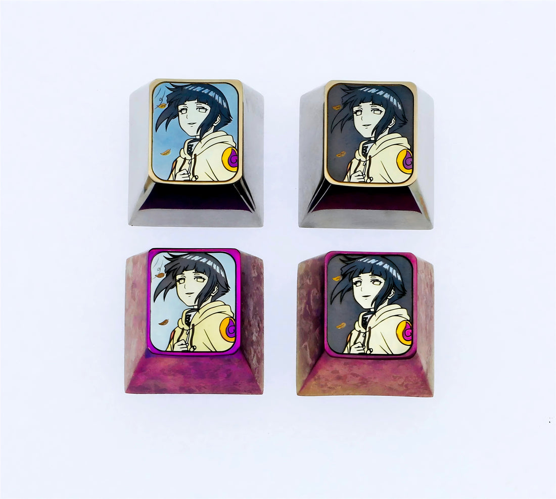 NARUTO -ナルト- ,Hyūga Hinata 1U titanium alloy keycaps