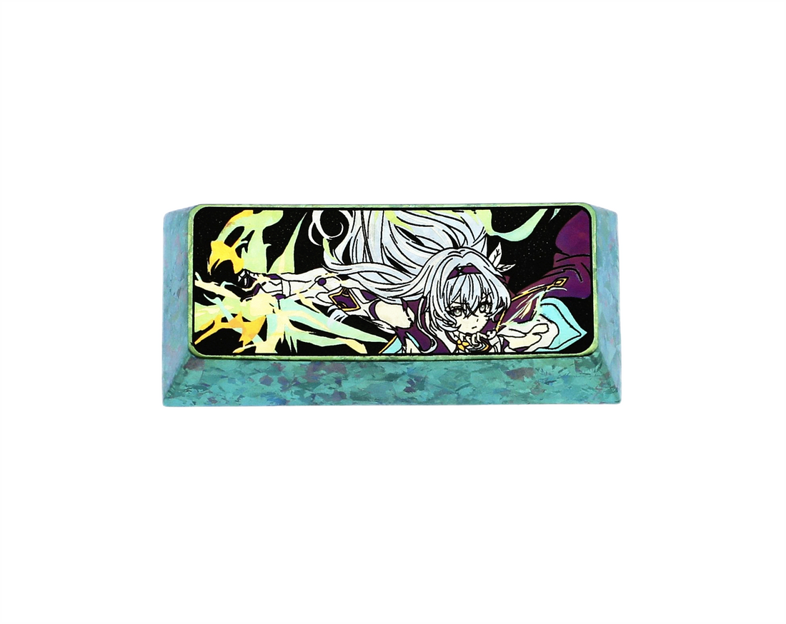 Honkai: Star Rail,Firefly, Colorful titanium alloy carved keycaps, personalized keycaps for mechanical keyboards.