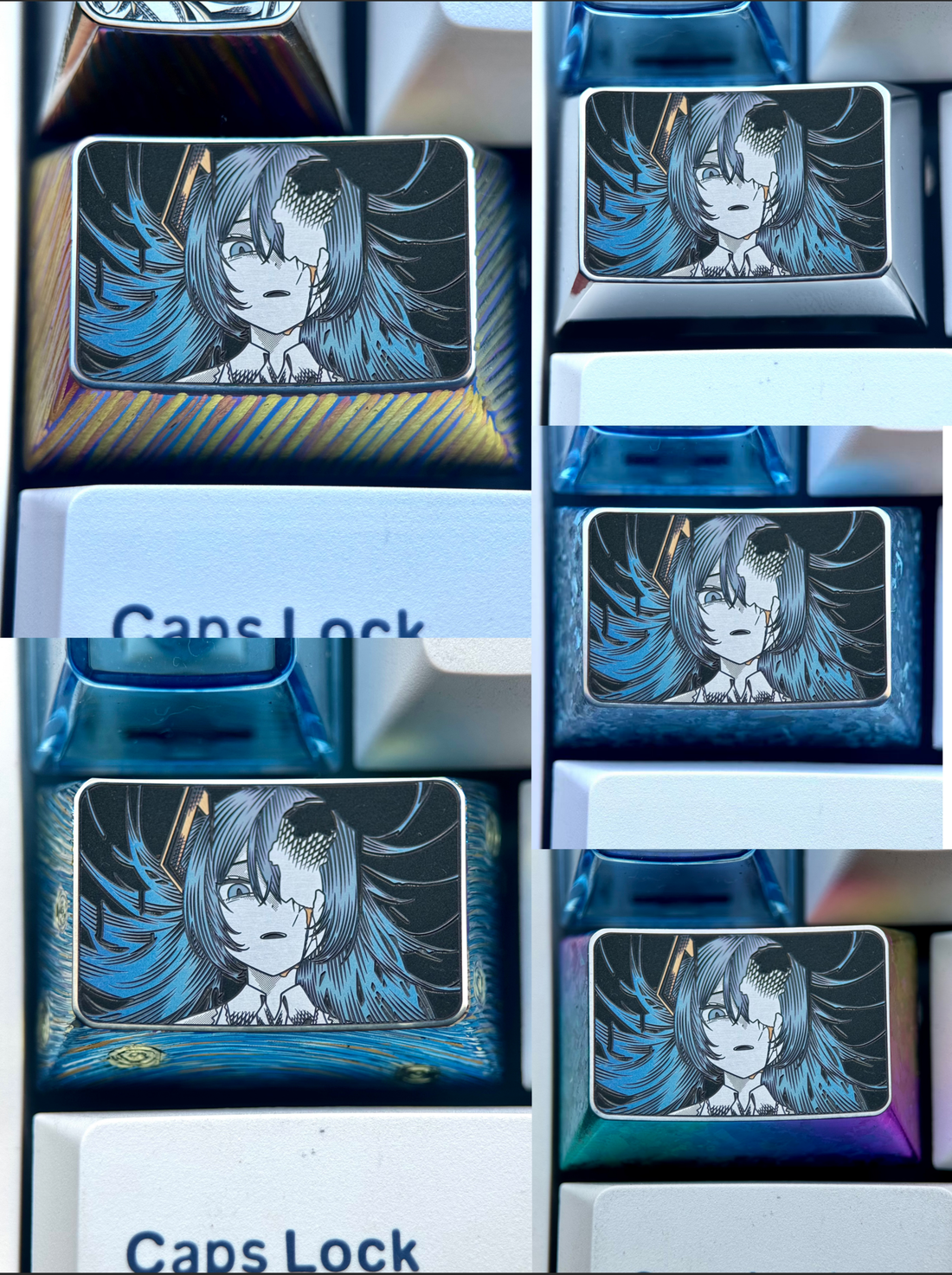 Hatsune Miku, 1.5U titanium alloy carved personalized keycaps, animation, game, music, culture and creative peripheral products, decorative keycaps