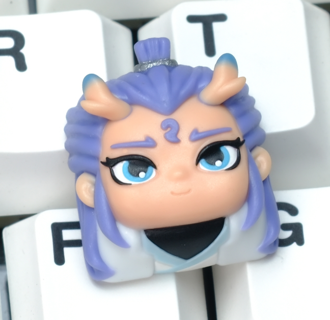 Ne Zha multi-color resin personalized keycaps, keyboard decorative keycaps, cartoon character keycaps