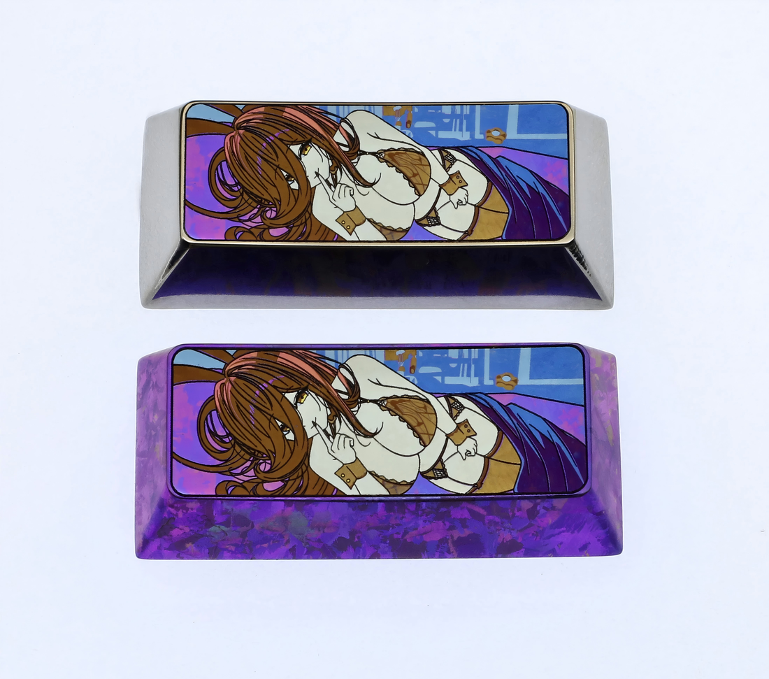 Azur Lane, KMS, 2.25U titanium alloy personalized keycaps, creative keycaps for anime and gaming peripherals