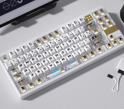 CSGO Printed Theme Collection, Black and White PC Transparent, PBT Set Keycaps, Heat Sublimation Personalized Set Keycaps.