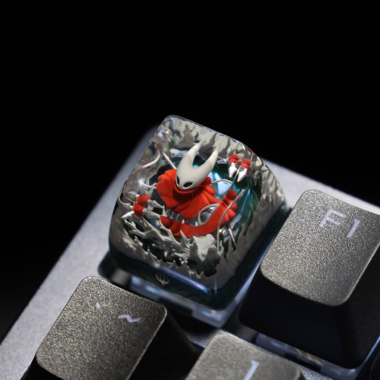 Hollow Knight: Silksong, Crystal drops of glue material 1U personalized keycaps artisankeycaps, game peripheral creative keycaps