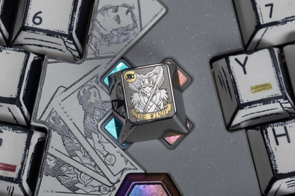 Cardcaptor Sakura, Clow Card series, 1U titanium alloy personalized keycaps, anime and game card culture creative metal carving decorative keycaps