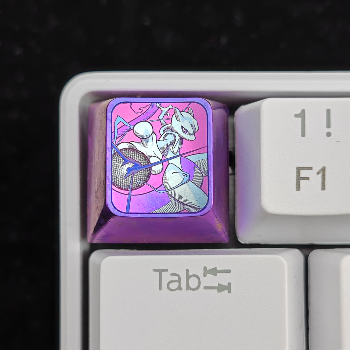 Pok é mon Theme Series Titanium Alloy Metal Personalized Keycaps, Anime Game Culture Creative Keycaps, Mechanical Keyboard Decorative Keycaps