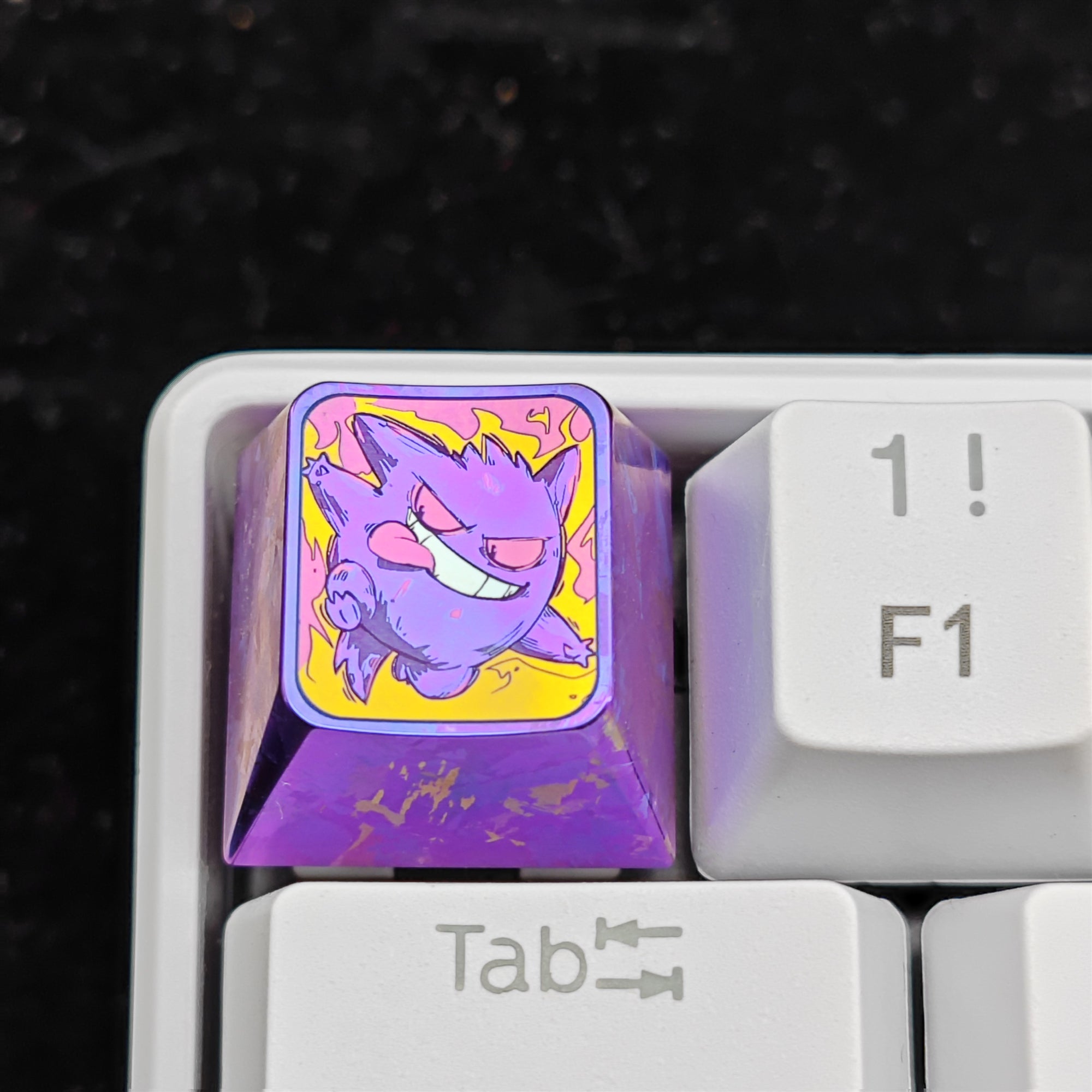 Pok é mon Theme Series Titanium Alloy Metal Personalized Keycaps, Anime Game Culture Creative Keycaps, Mechanical Keyboard Decorative Keycaps
