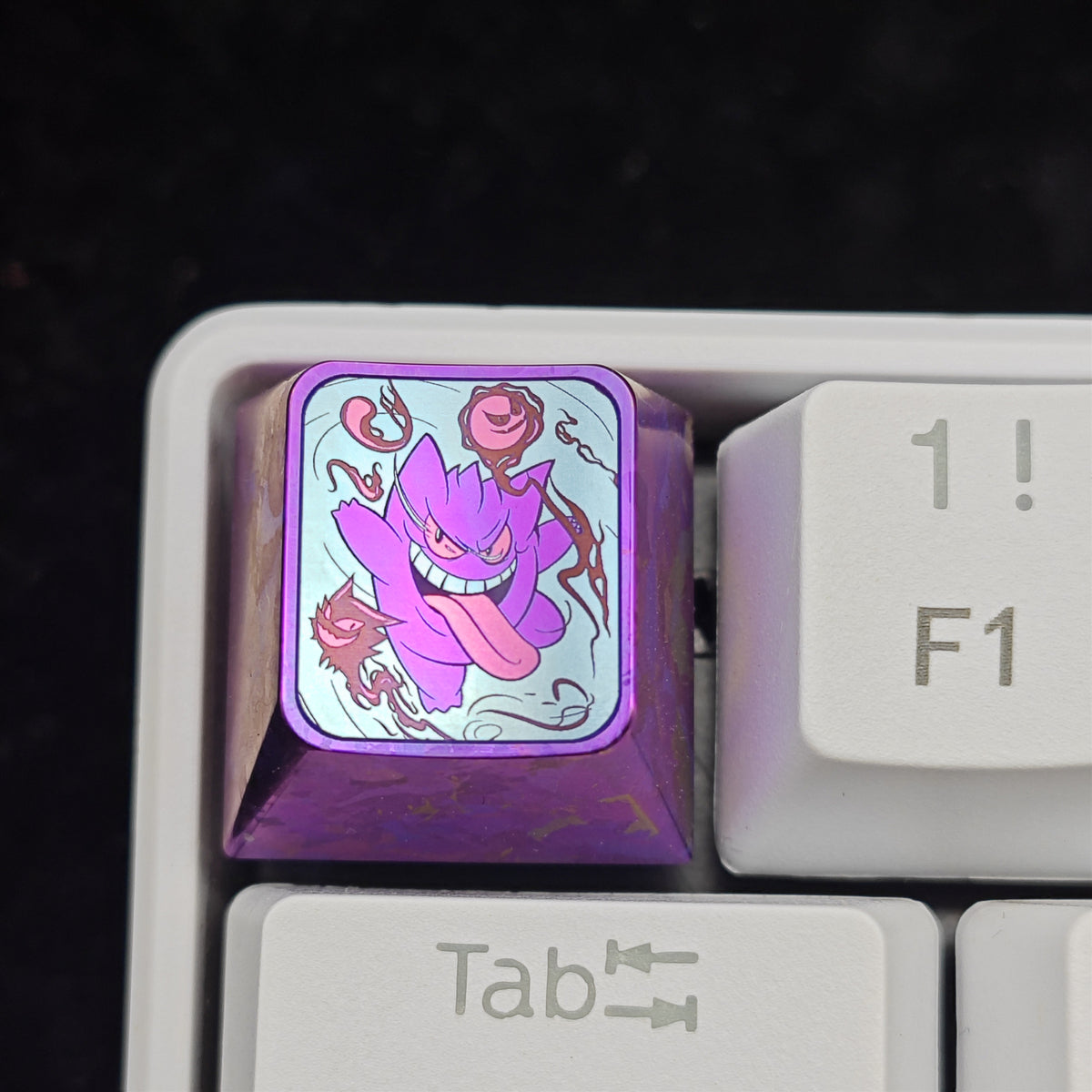 Pok é mon Theme Series Titanium Alloy Metal Personalized Keycaps, Anime Game Culture Creative Keycaps, Mechanical Keyboard Decorative Keycaps