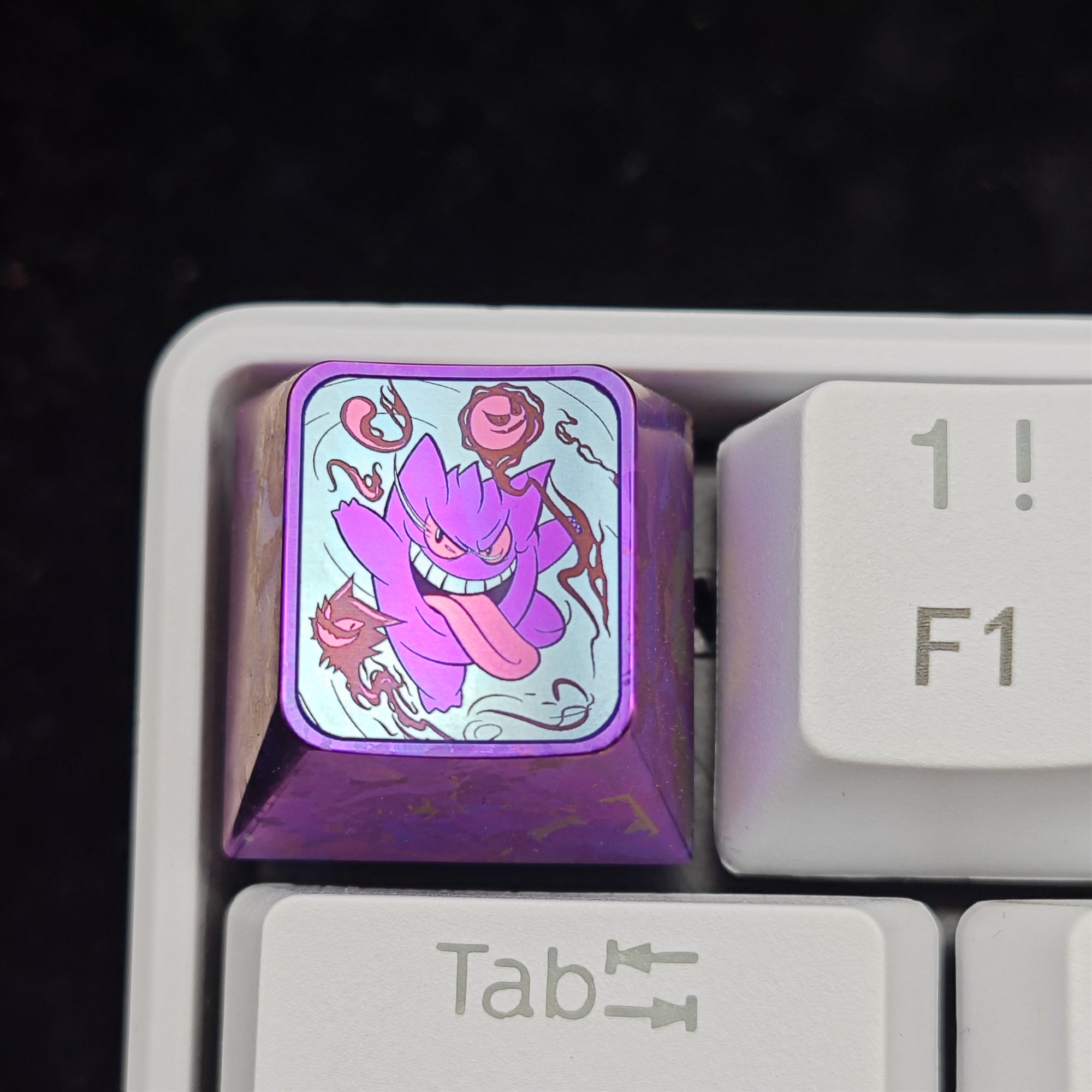 Pok é mon Theme Series Titanium Alloy Metal Personalized Keycaps, Anime Game Culture Creative Keycaps, Mechanical Keyboard Decorative Keycaps