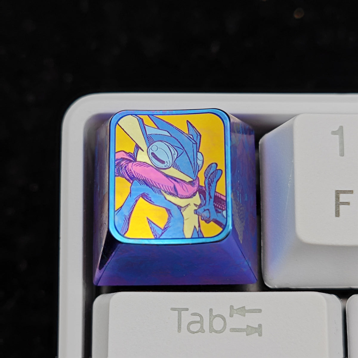 Pok é mon Theme Series Titanium Alloy Metal Personalized Keycaps, Anime Game Culture Creative Keycaps, Mechanical Keyboard Decorative Keycaps