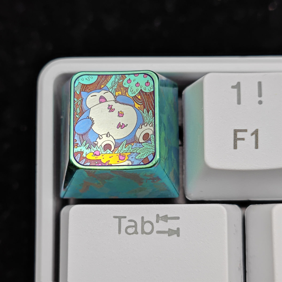 Pok é mon Theme Series Titanium Alloy Metal Personalized Keycaps, Anime Game Culture Creative Keycaps, Mechanical Keyboard Decorative Keycaps