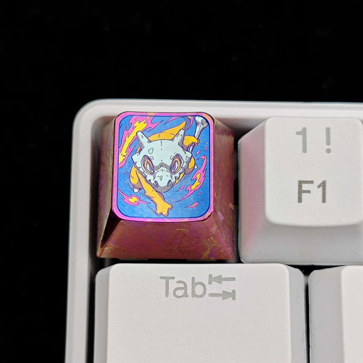 Pok é mon Theme Series Titanium Alloy Metal Personalized Keycaps, Anime Game Culture Creative Keycaps, Mechanical Keyboard Decorative Keycaps