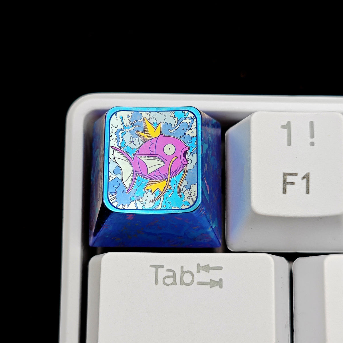 Pok é mon Theme Series Titanium Alloy Metal Personalized Keycaps, Anime Game Culture Creative Keycaps, Mechanical Keyboard Decorative Keycaps