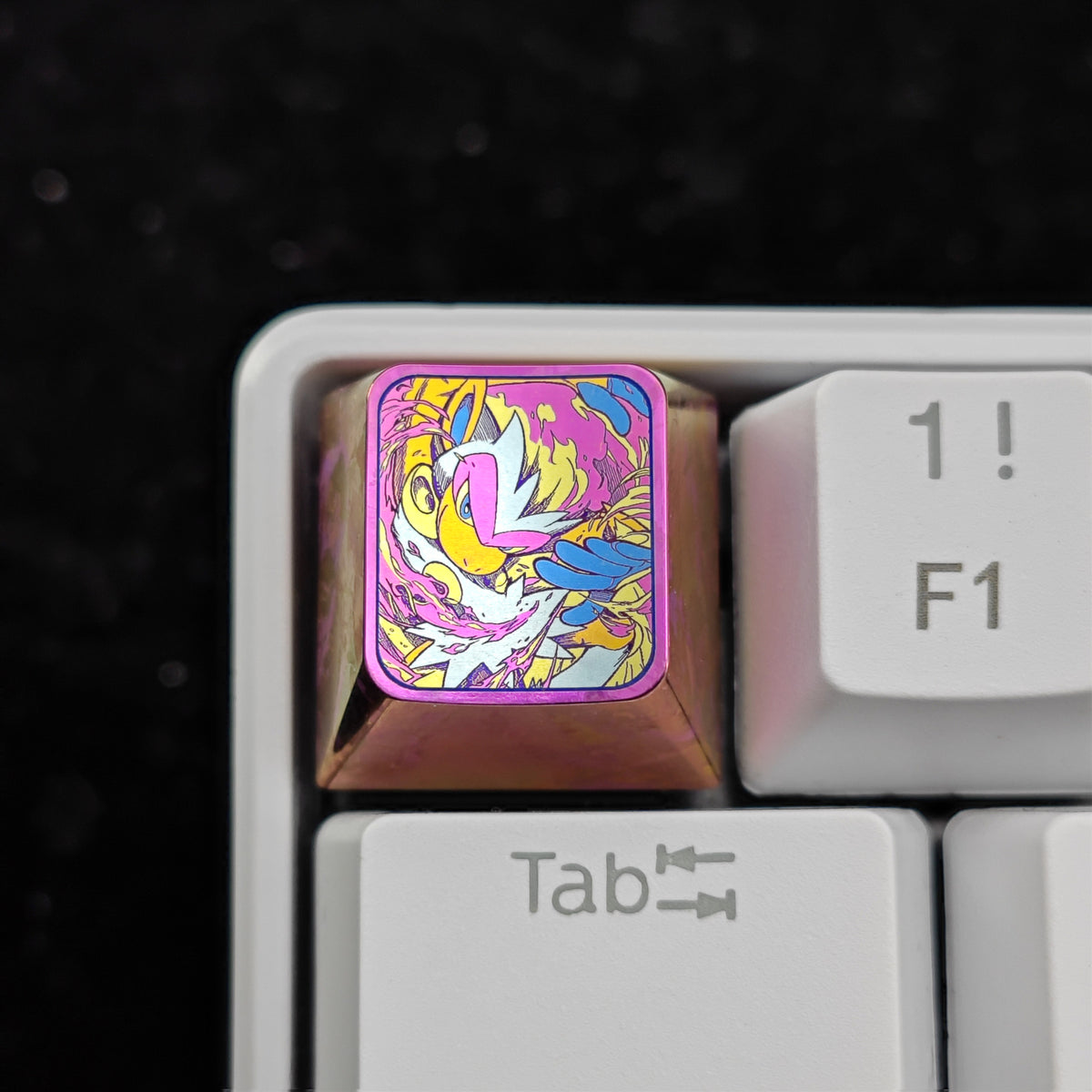 Pok é mon Theme Series Titanium Alloy Metal Personalized Keycaps, Anime Game Culture Creative Keycaps, Mechanical Keyboard Decorative Keycaps