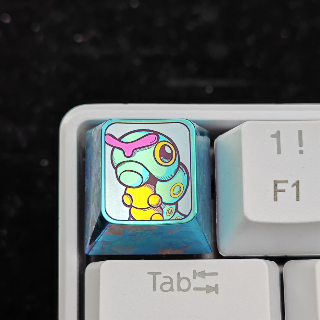Pok é mon Theme Series Titanium Alloy Metal Personalized Keycaps, Anime Game Culture Creative Keycaps, Mechanical Keyboard Decorative Keycaps