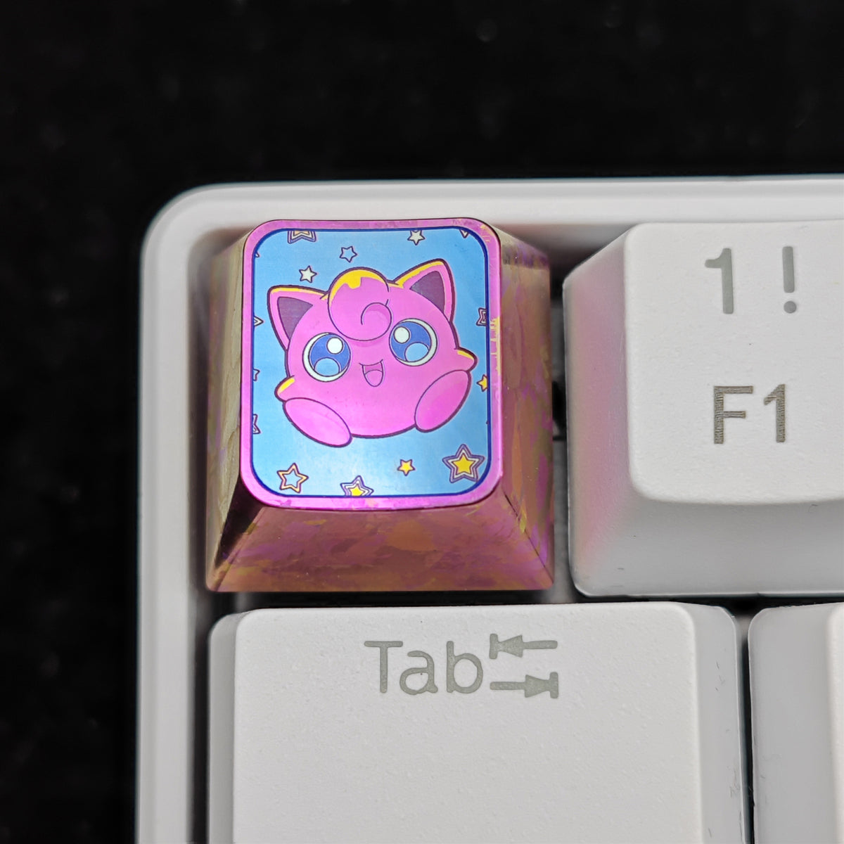 Pok é mon Theme Series Titanium Alloy Metal Personalized Keycaps, Anime Game Culture Creative Keycaps, Mechanical Keyboard Decorative Keycaps