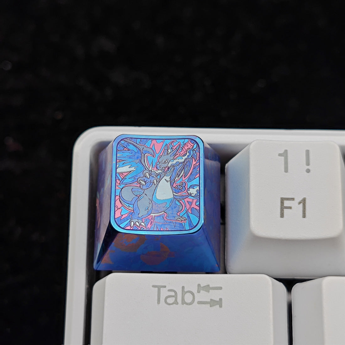 Pok é mon Theme Series Titanium Alloy Metal Personalized Keycaps, Anime Game Culture Creative Keycaps, Mechanical Keyboard Decorative Keycaps
