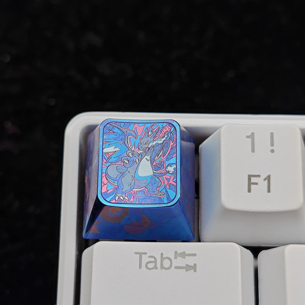 Pok é mon Theme Series Titanium Alloy Metal Personalized Keycaps, Anime Game Culture Creative Keycaps, Mechanical Keyboard Decorative Keycaps