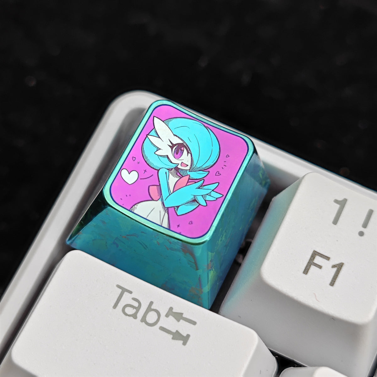 Pok é mon Theme Series Titanium Alloy Metal Personalized Keycaps, Anime Game Culture Creative Keycaps, Mechanical Keyboard Decorative Keycaps