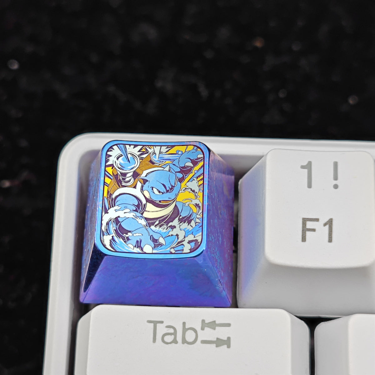 Pok é mon Theme Series Titanium Alloy Metal Personalized Keycaps, Anime Game Culture Creative Keycaps, Mechanical Keyboard Decorative Keycaps