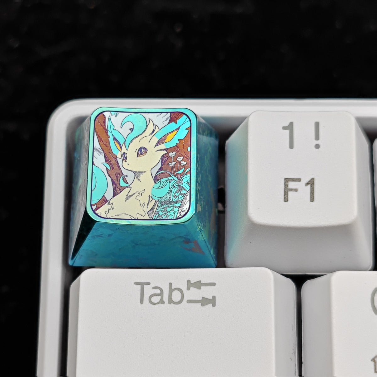Pok é mon Theme Series Titanium Alloy Metal Personalized Keycaps, Anime Game Culture Creative Keycaps, Mechanical Keyboard Decorative Keycaps