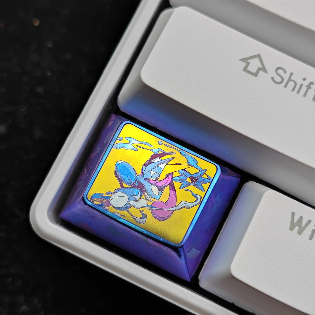 Pok é mon Theme Series Titanium Alloy Metal Personalized Keycaps, Anime Game Culture Creative Keycaps, Mechanical Keyboard Decorative Keycaps