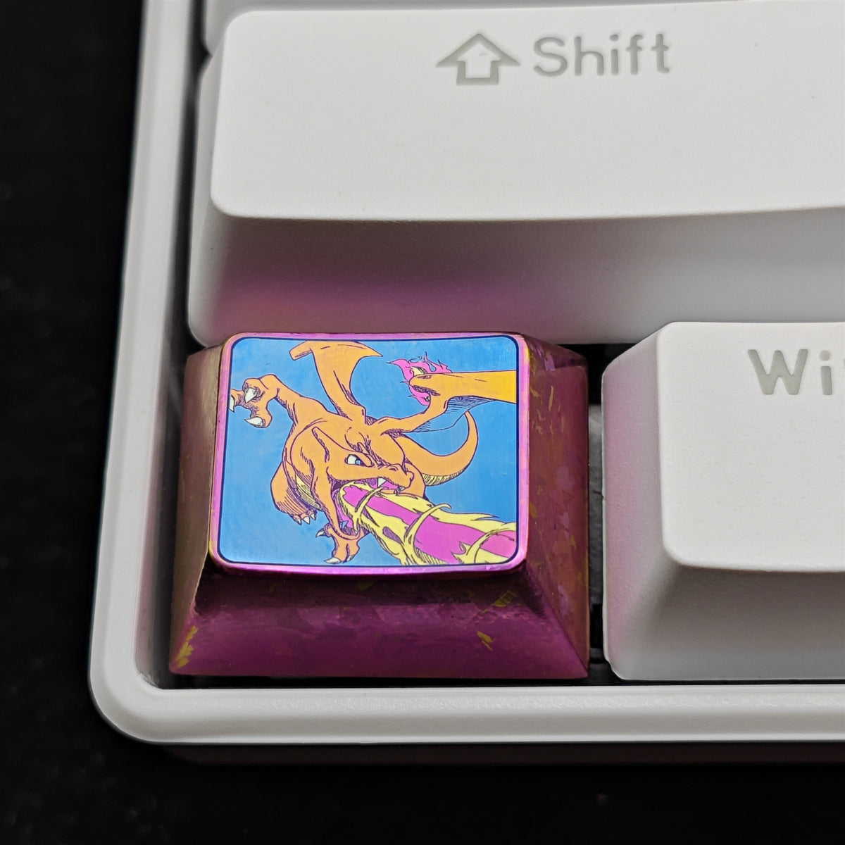 Pok é mon Theme Series Titanium Alloy Metal Personalized Keycaps, Anime Game Culture Creative Keycaps, Mechanical Keyboard Decorative Keycaps