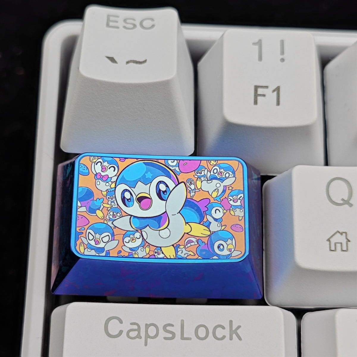 Pok é mon Theme Series Titanium Alloy Metal Personalized Keycaps, Anime Game Culture Creative Keycaps, Mechanical Keyboard Decorative Keycaps