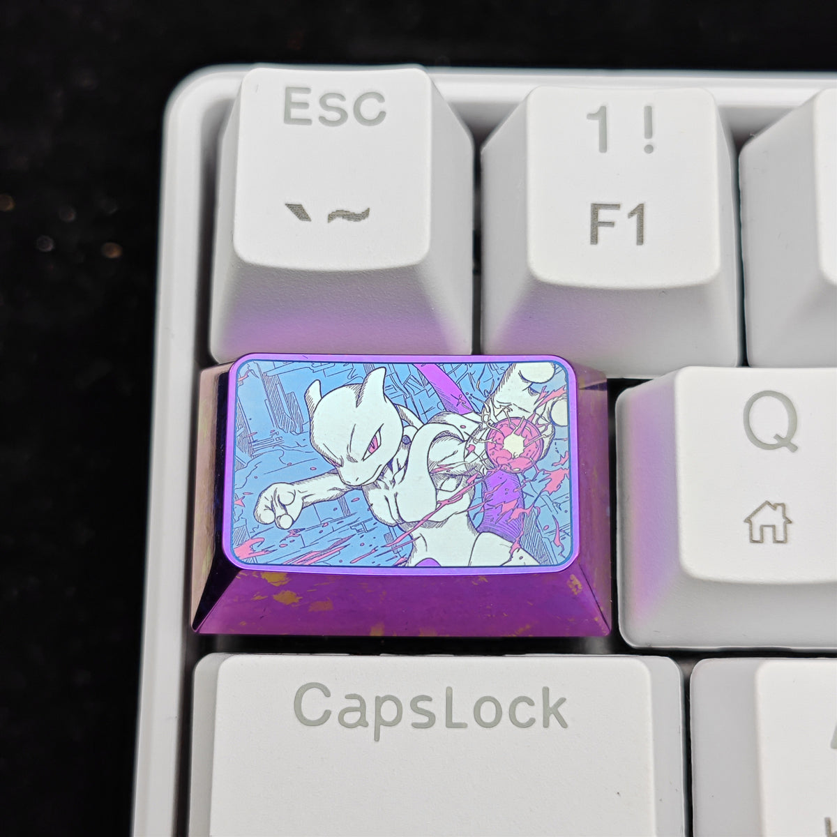 Pok é mon Theme Series Titanium Alloy Metal Personalized Keycaps, Anime Game Culture Creative Keycaps, Mechanical Keyboard Decorative Keycaps