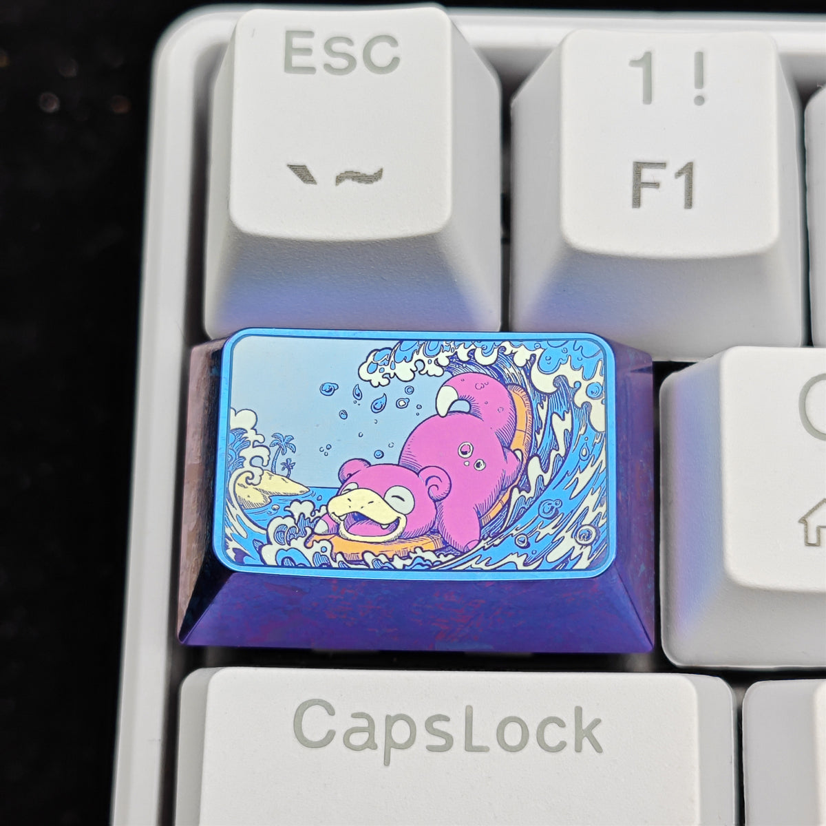 Pok é mon Theme Series Titanium Alloy Metal Personalized Keycaps, Anime Game Culture Creative Keycaps, Mechanical Keyboard Decorative Keycaps