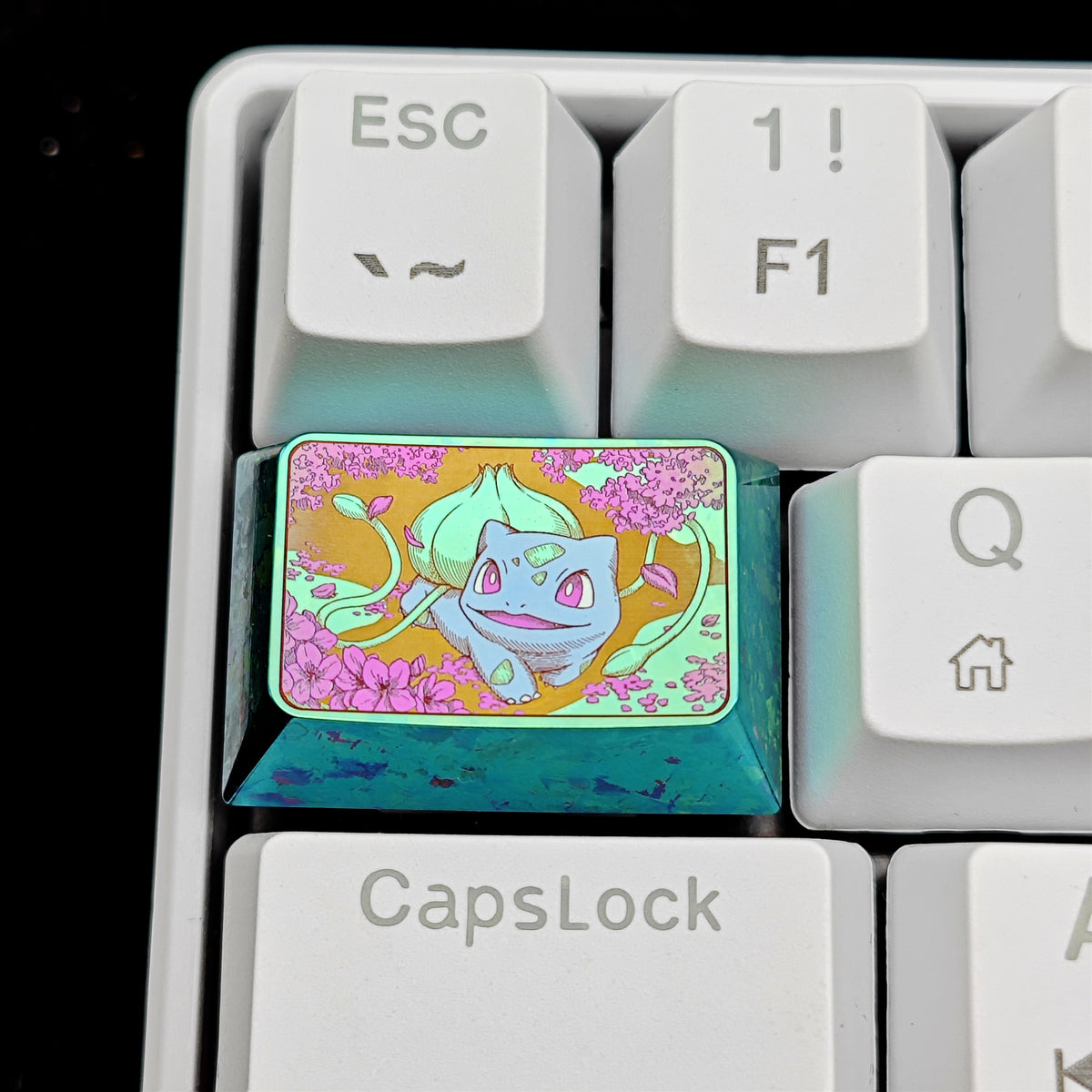 Pok é mon Theme Series Titanium Alloy Metal Personalized Keycaps, Anime Game Culture Creative Keycaps, Mechanical Keyboard Decorative Keycaps