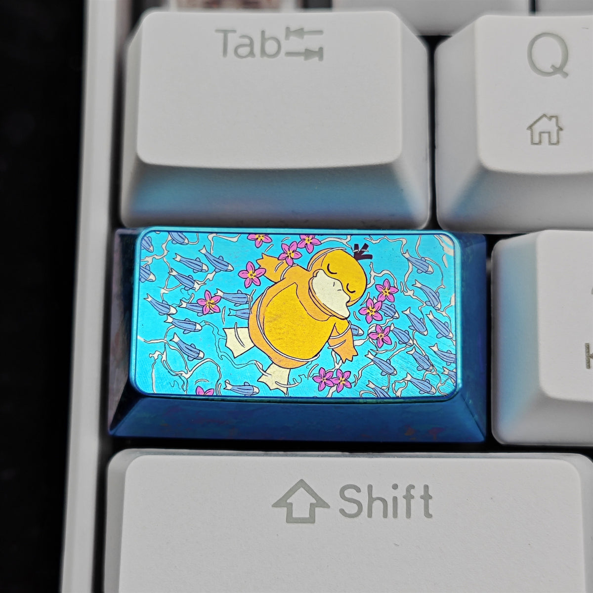 Pok é mon Theme Series Titanium Alloy Metal Personalized Keycaps, Anime Game Culture Creative Keycaps, Mechanical Keyboard Decorative Keycaps
