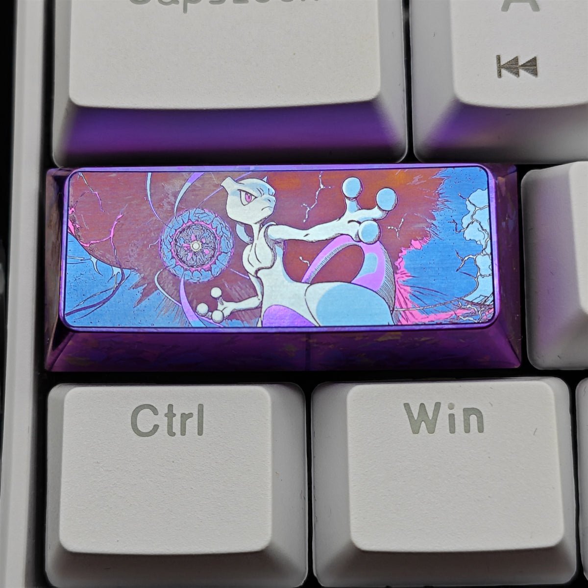 Pok é mon Theme Series Titanium Alloy Metal Personalized Keycaps, Anime Game Culture Creative Keycaps, Mechanical Keyboard Decorative Keycaps