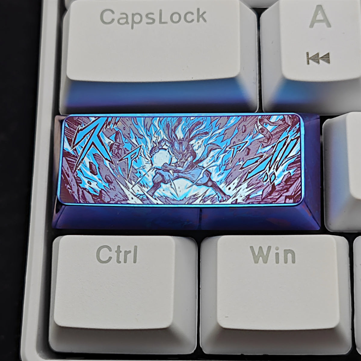 Pok é mon Theme Series Titanium Alloy Metal Personalized Keycaps, Anime Game Culture Creative Keycaps, Mechanical Keyboard Decorative Keycaps