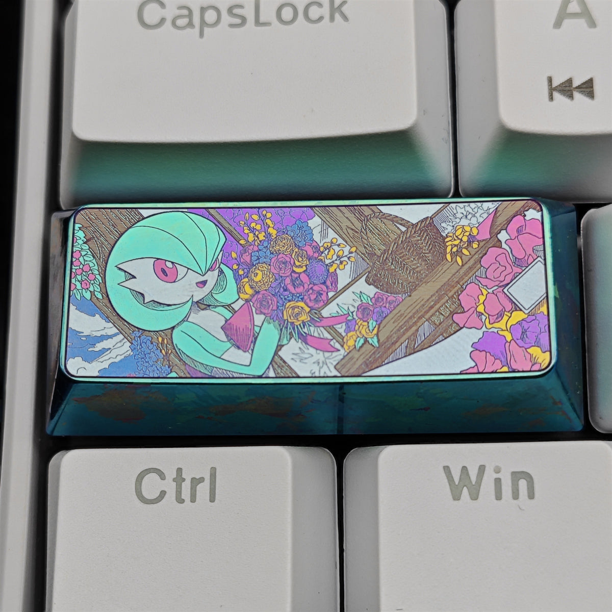 Pok é mon Theme Series Titanium Alloy Metal Personalized Keycaps, Anime Game Culture Creative Keycaps, Mechanical Keyboard Decorative Keycaps
