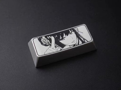 SPY × FAMILY Theme Series Zinc Alloy Metal Personalized Keycaps Anime Metal Keycaps, Mechanical Keyboard Decorative Keycaps