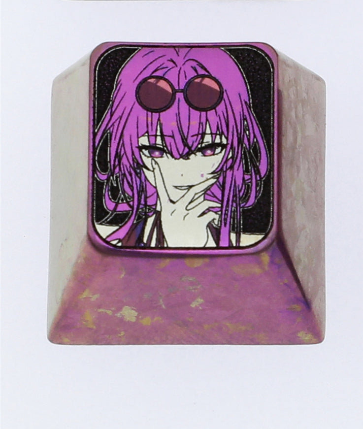 Honkai: Star Rail,Kafka, Colored titanium alloy carved keycaps. Decorative keycaps