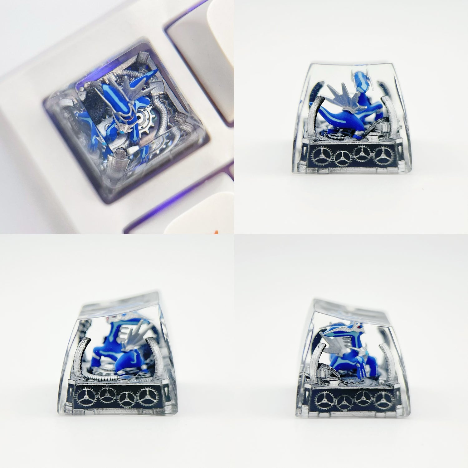 Pok é mon Mythical Beast Collection, Crystal Drops of Glue Material Artisankeycaps, Anime, Game, Culture, Creativity, Peripheral Decoration, Personalized Keycaps