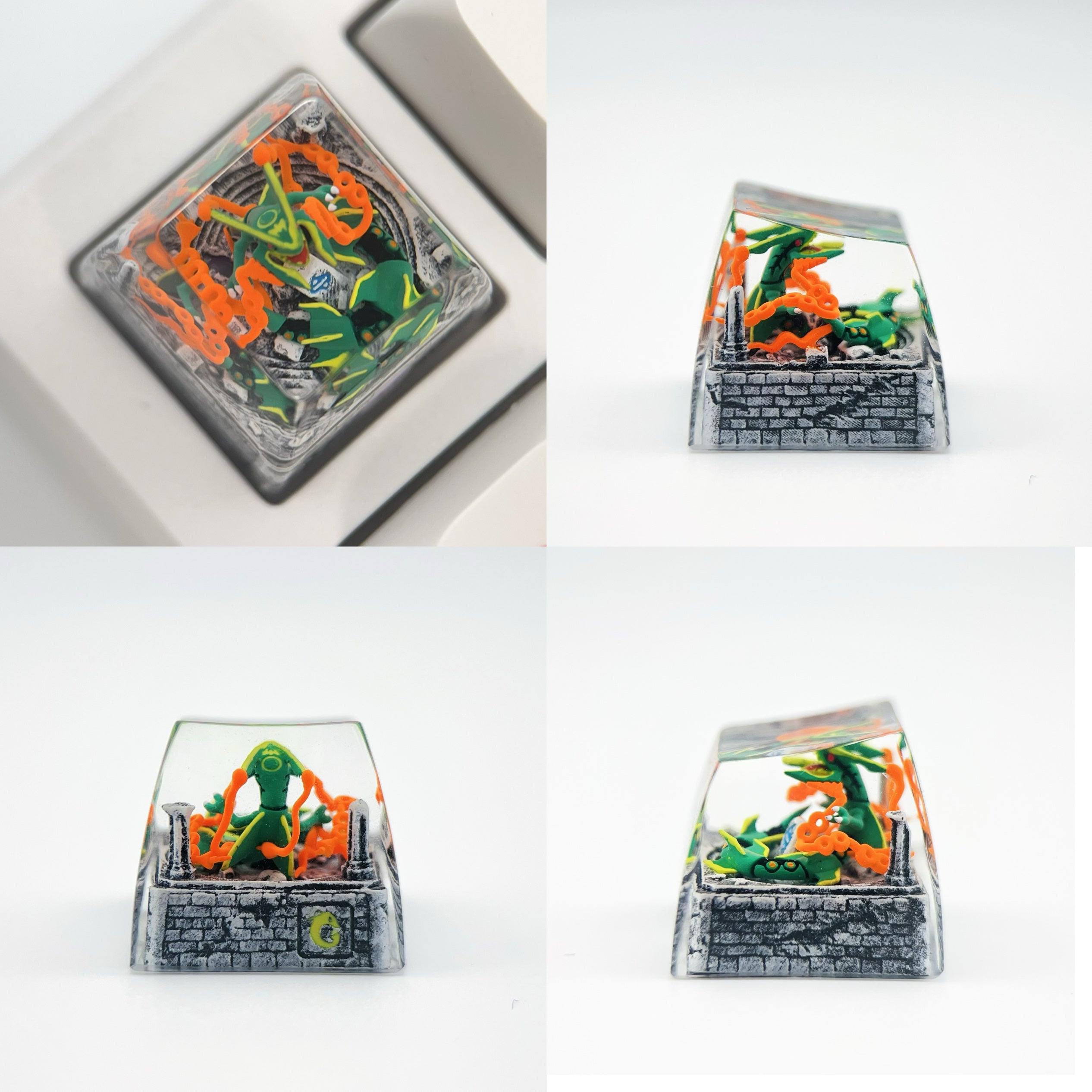 Pok é mon Mythical Beast Collection, Crystal Drops of Glue Material Artisankeycaps, Anime, Game, Culture, Creativity, Peripheral Decoration, Personalized Keycaps
