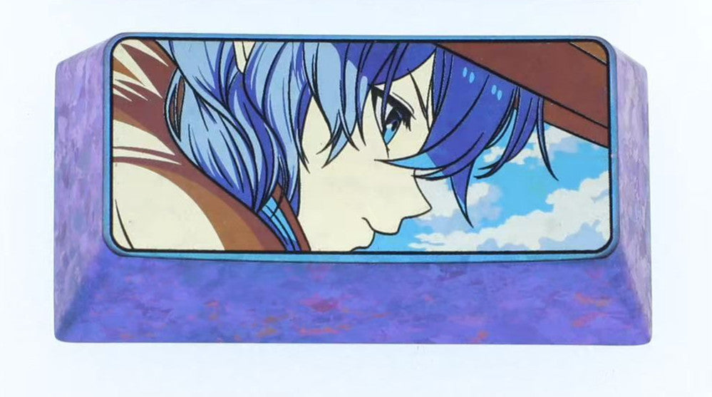 Mushoku Tensei, Roxy2U Backspace Key Titanium Alloy Personalized Keycap, Anime Game Novel Cultural Creative Metal Carving Decorative Keycap.